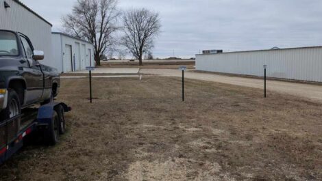 Exterior of storage facility at Blue Barn Storage.