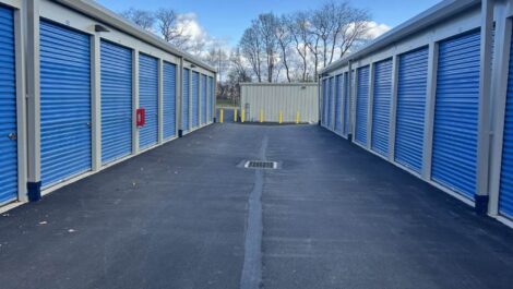 Outdoor storage units at State College Storage facility.