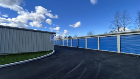 Outdoor storage units at State College Storage facility.