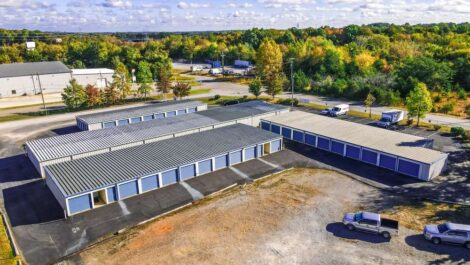 Exterior of True Friends Moving and Storage Facility.